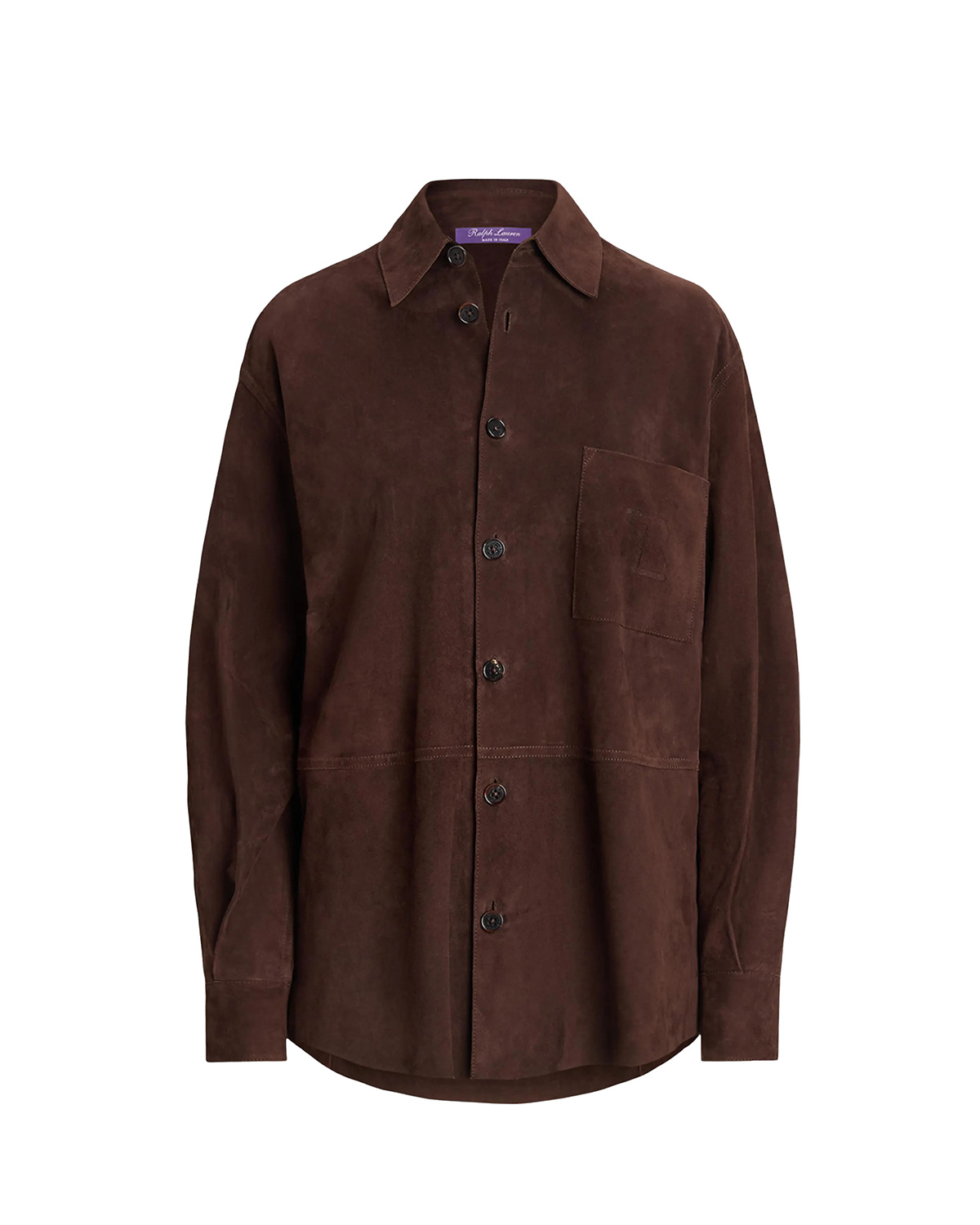 Ralph Lauren Tyler Suede Button-Front Shirt