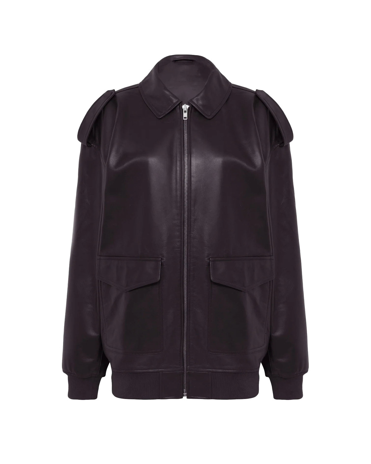 The Frankie Shop Viper Leather Jacket