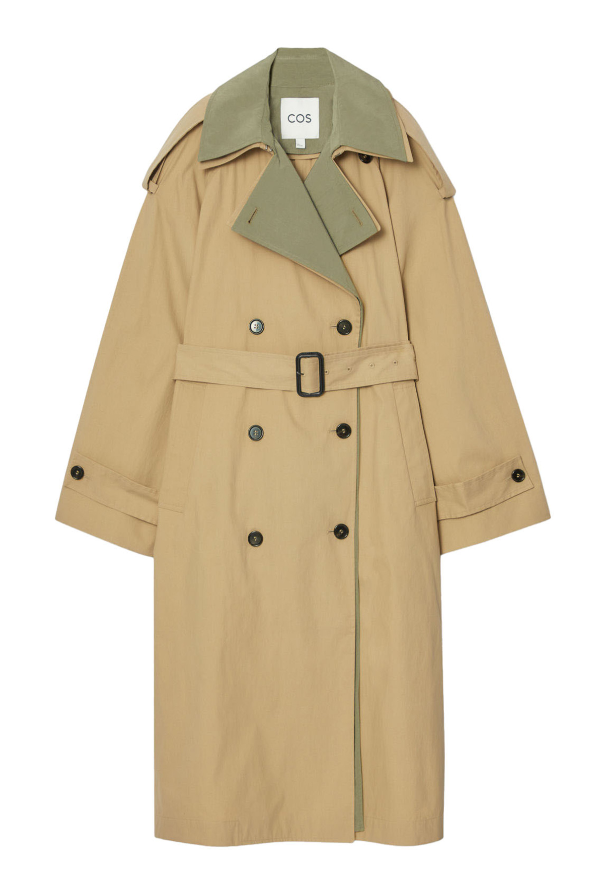 COS Layered Double-Breasted Trench Coat