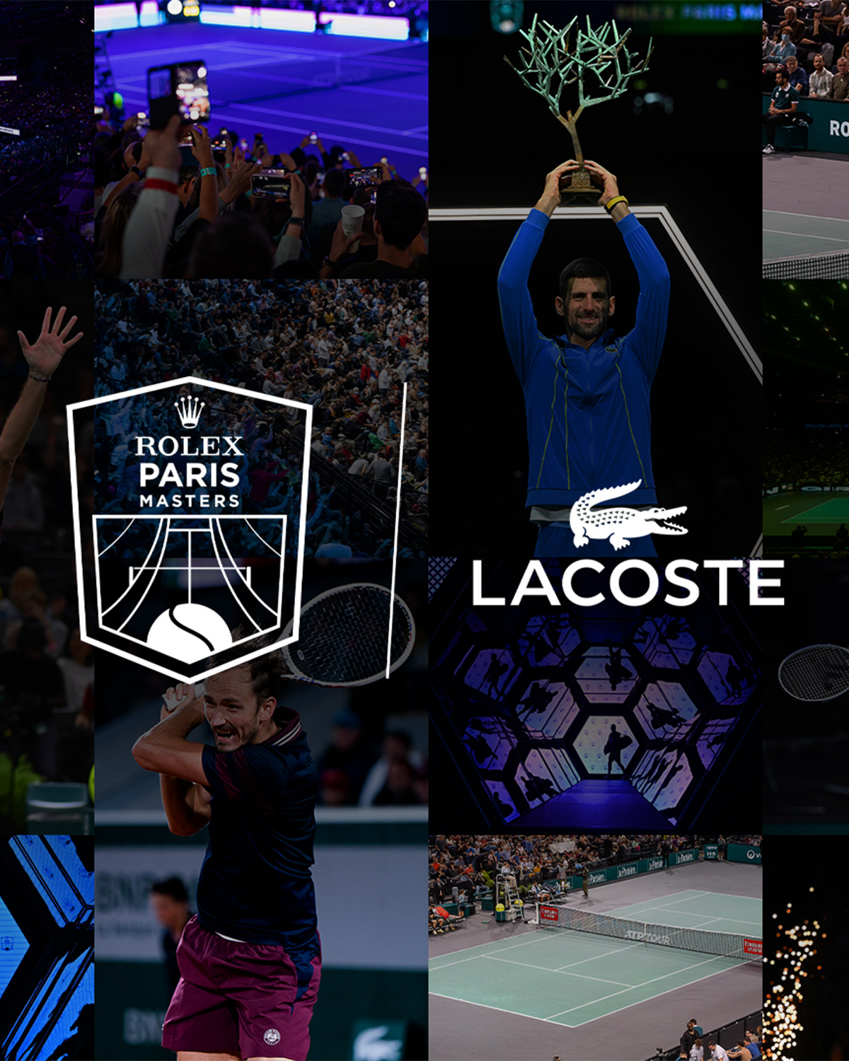 Lacoste and Rolex Paris Masters Unite in Long-Term Tennis Partnership