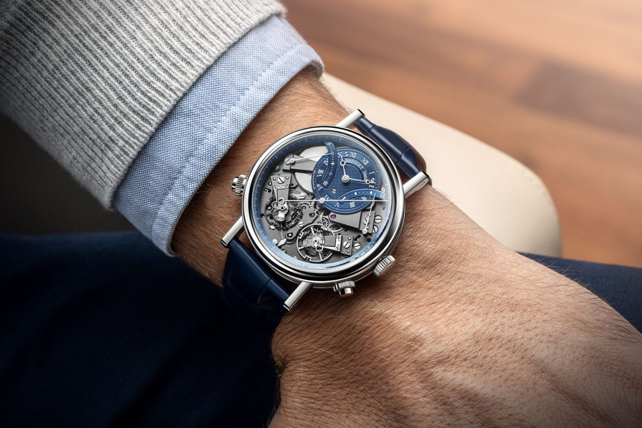 Breguet's Tradition Chronographe Indépendant 7077: Duality in "Breguet Blue"
