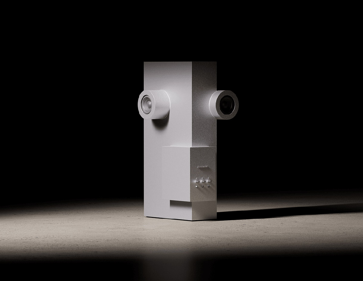 Transparent's Brutalist Speaker