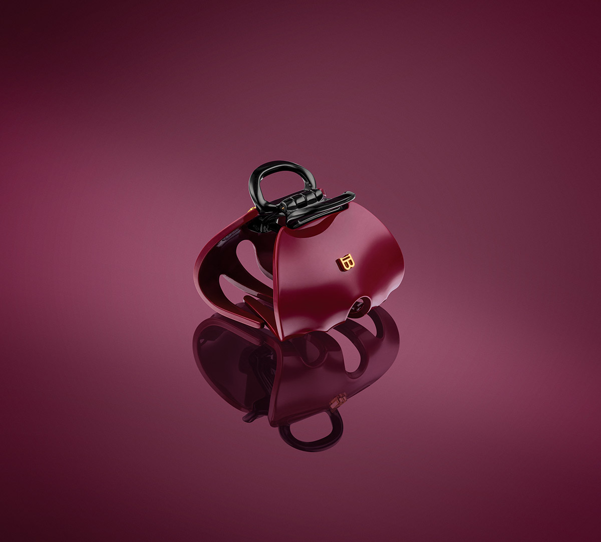 Pince À Cheveux Impériale Burgundy