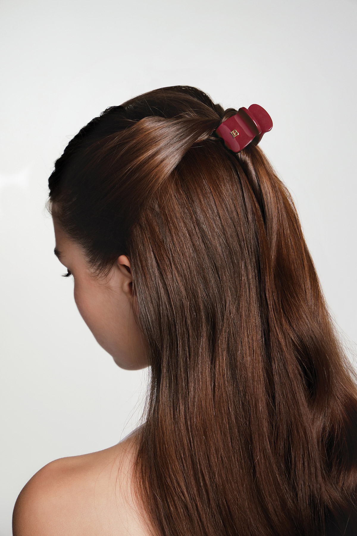 Pince À Cheveux Impériale Burgundy Extra Small