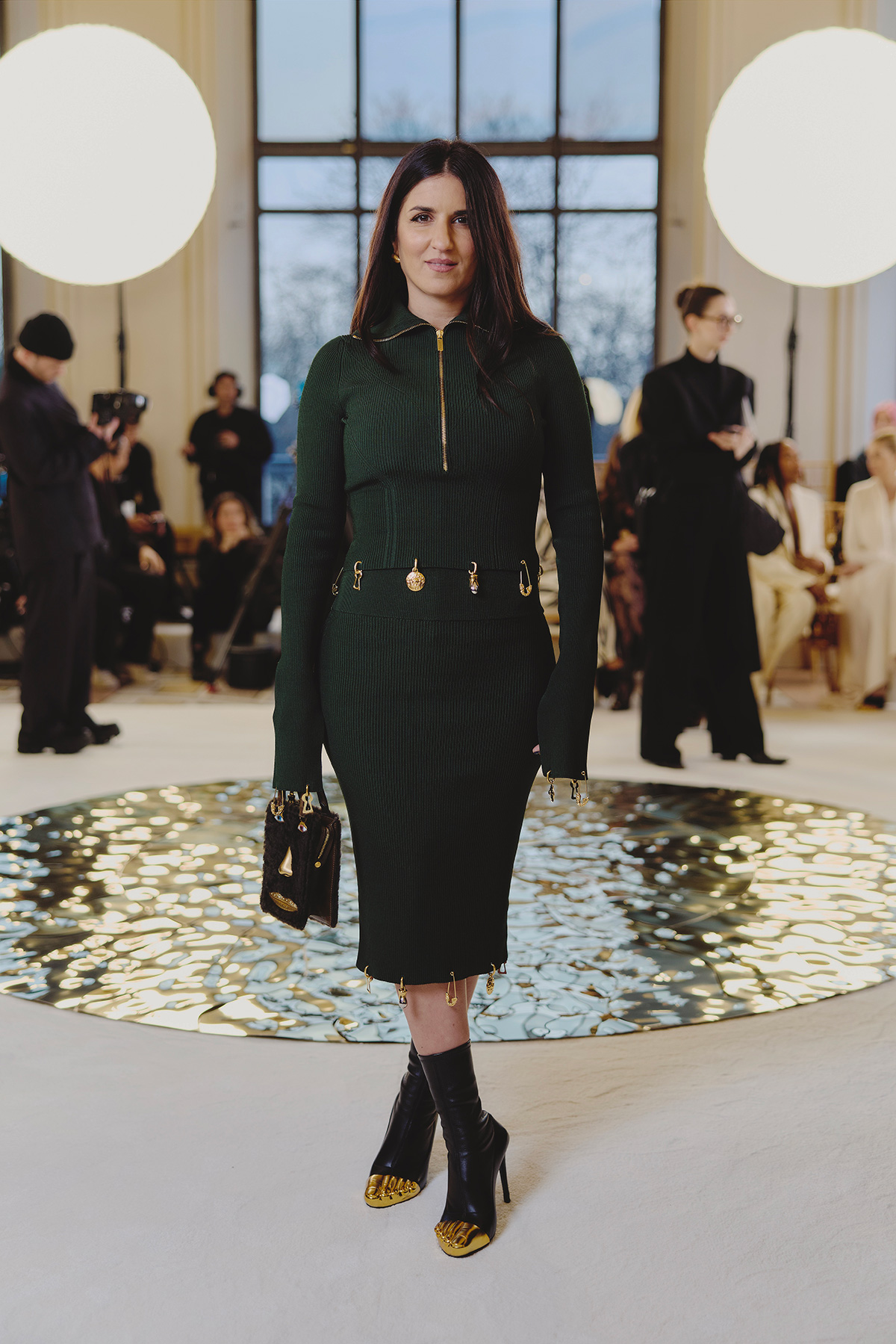 Géraldine Nakache at Schiaparelli Spring/Summer 2025 Show