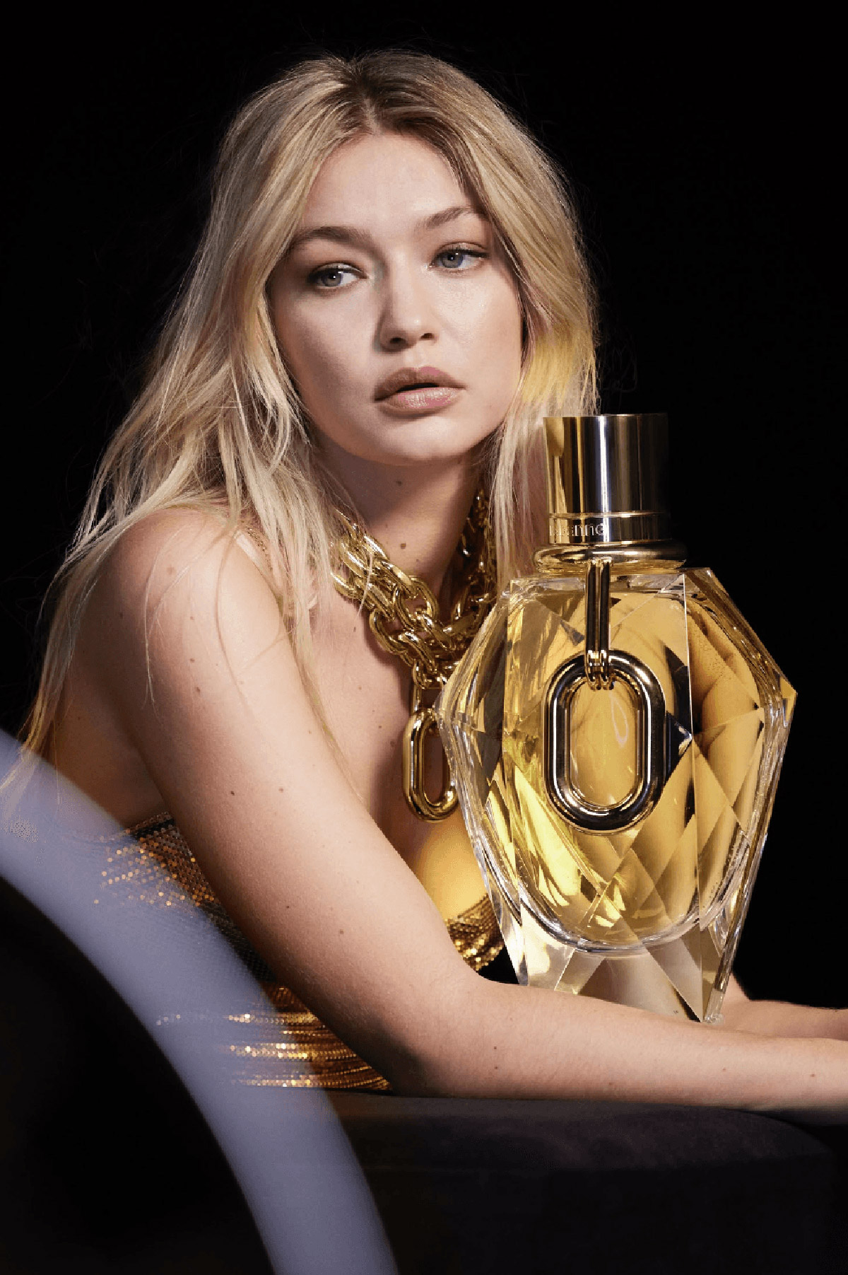 Gigi Hadid Lights Up Rabanne’s New Fragrance Era