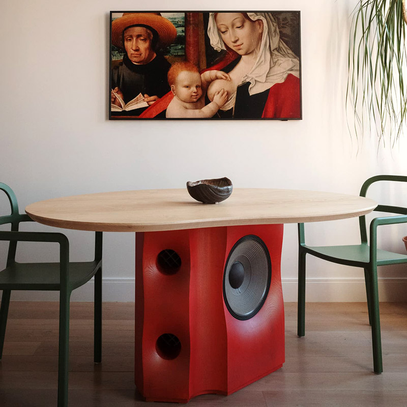 Sound Bites: Joel Seigle’s Subwoofer Table Serves Sonic Flair