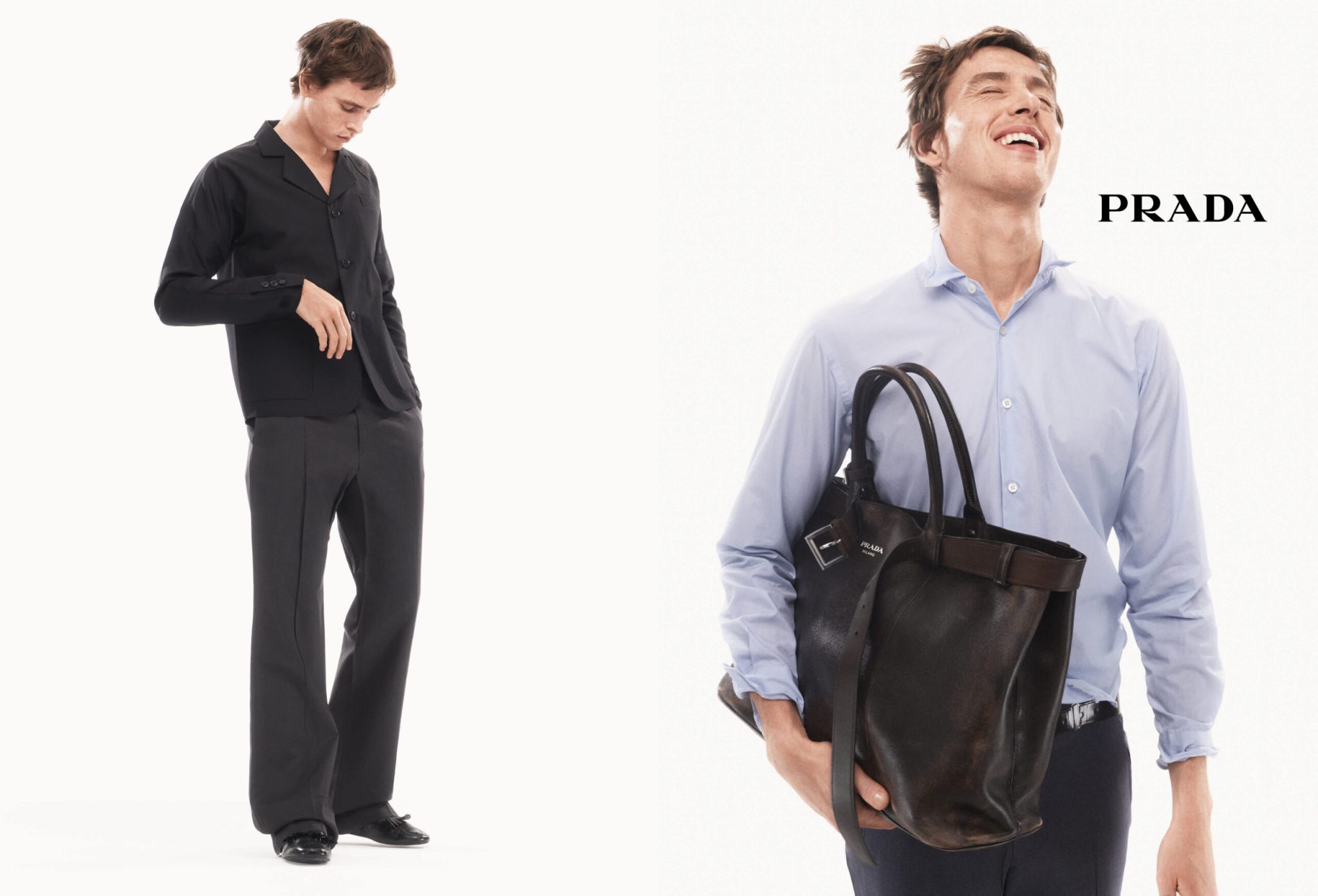 Harris Dickinson Leads Prada’s SS25 Menswear Campaign