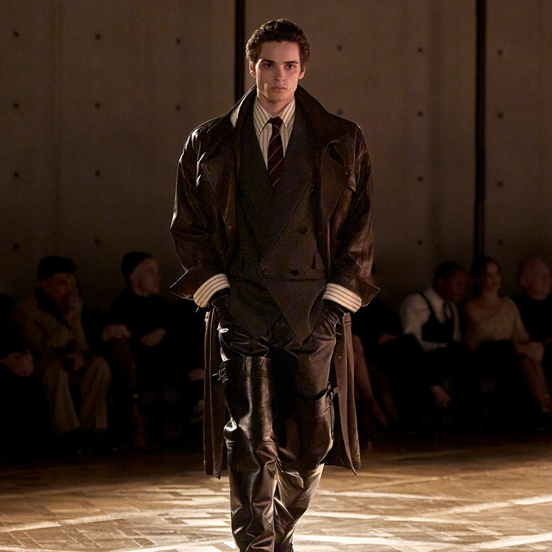 Leather Fever: Saint Laurent’s Fall 2025 Menswear Collection