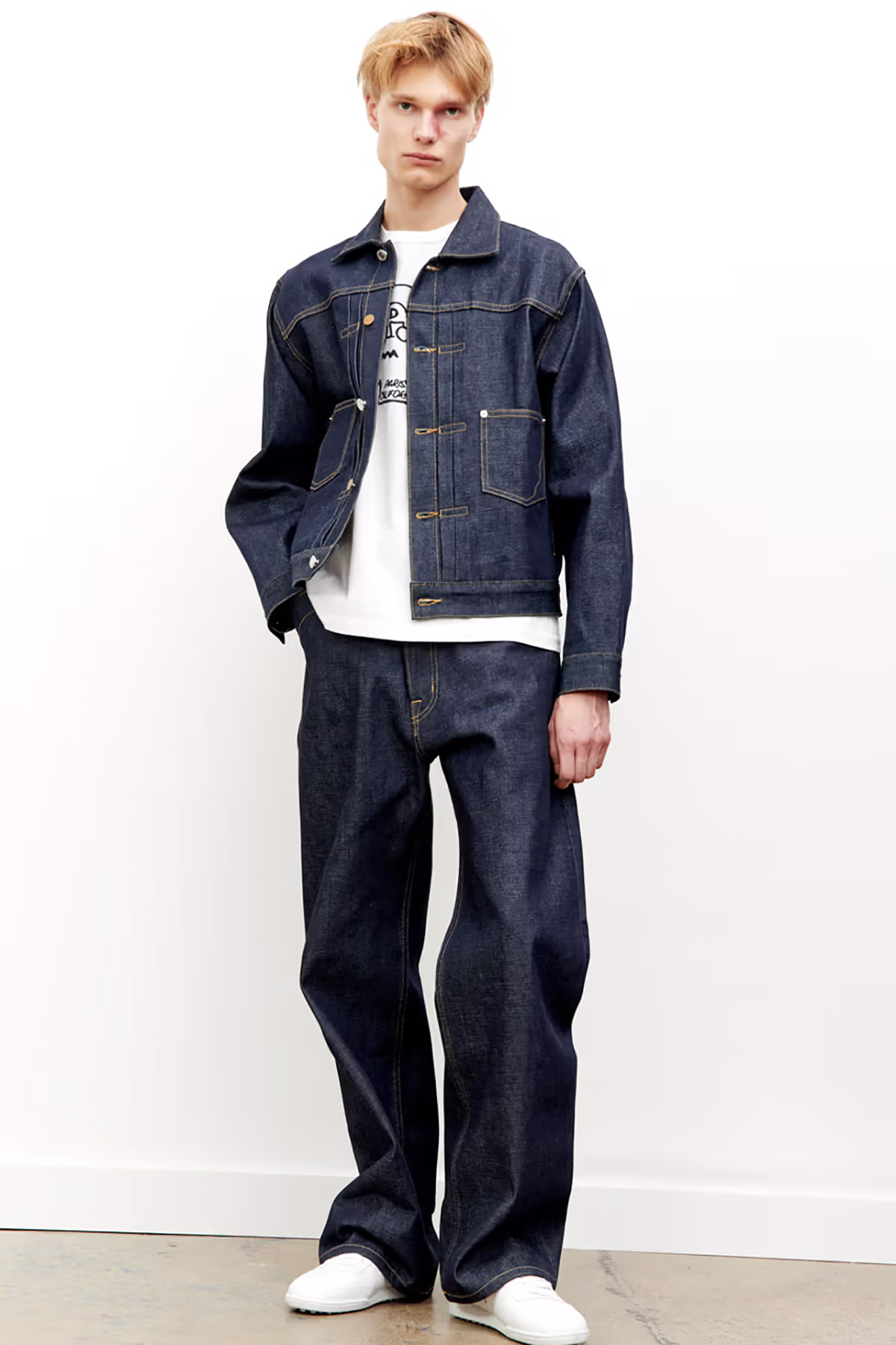 Brain Dead X A.P.C. denim jacket and jeans