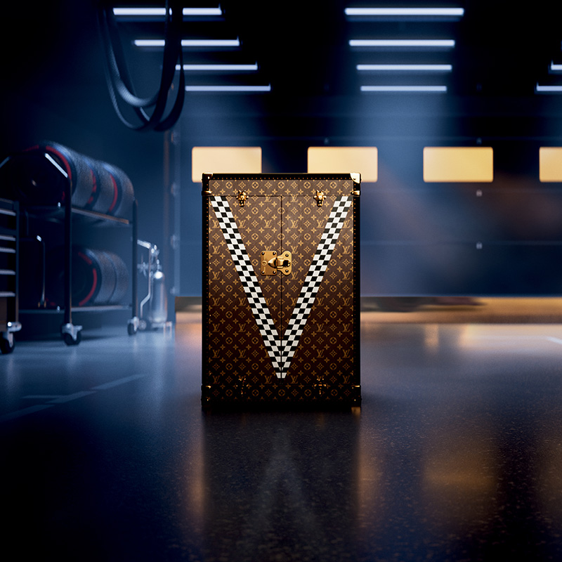Louis Vuitton’s World Championship Trophy Trunk Hits the F1 Circuit