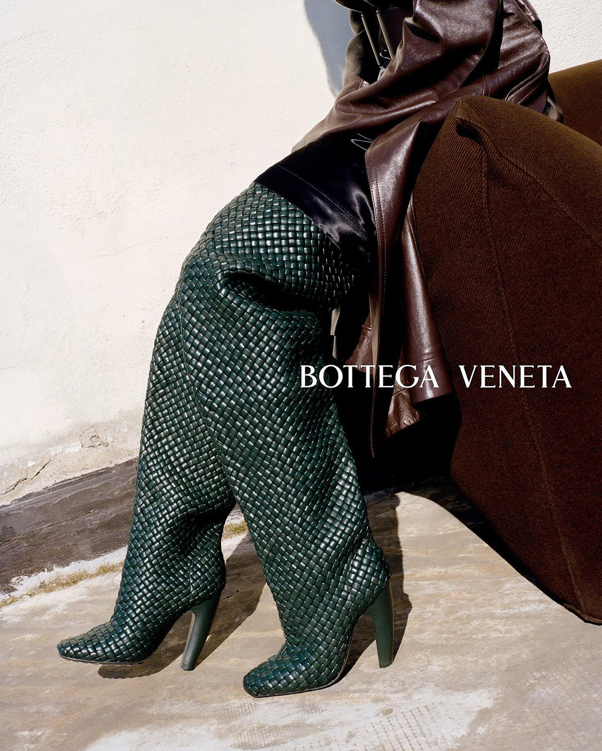Bottega Veneta Canalazzo leather over-the-knee boots by Matthieu Blazy