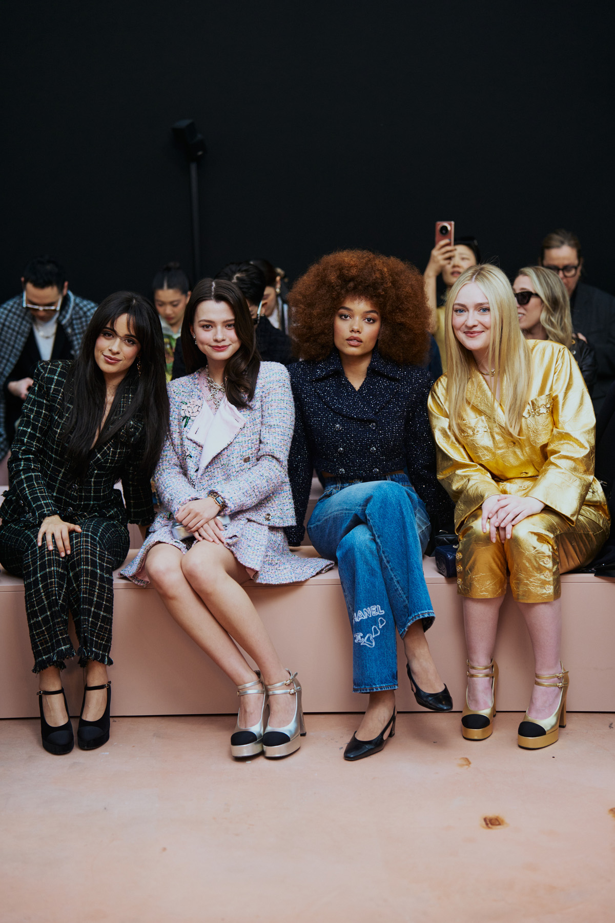 Camila Cabello, Rebecca Armstrong, Whitney Peak, And Dakota Fanning | Courtesy of Chanel