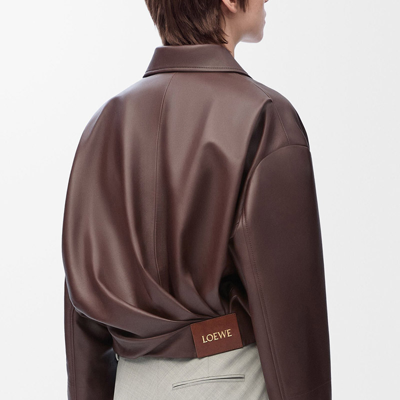 The Sculptural Perfection of Loewe’s Leather Jacket