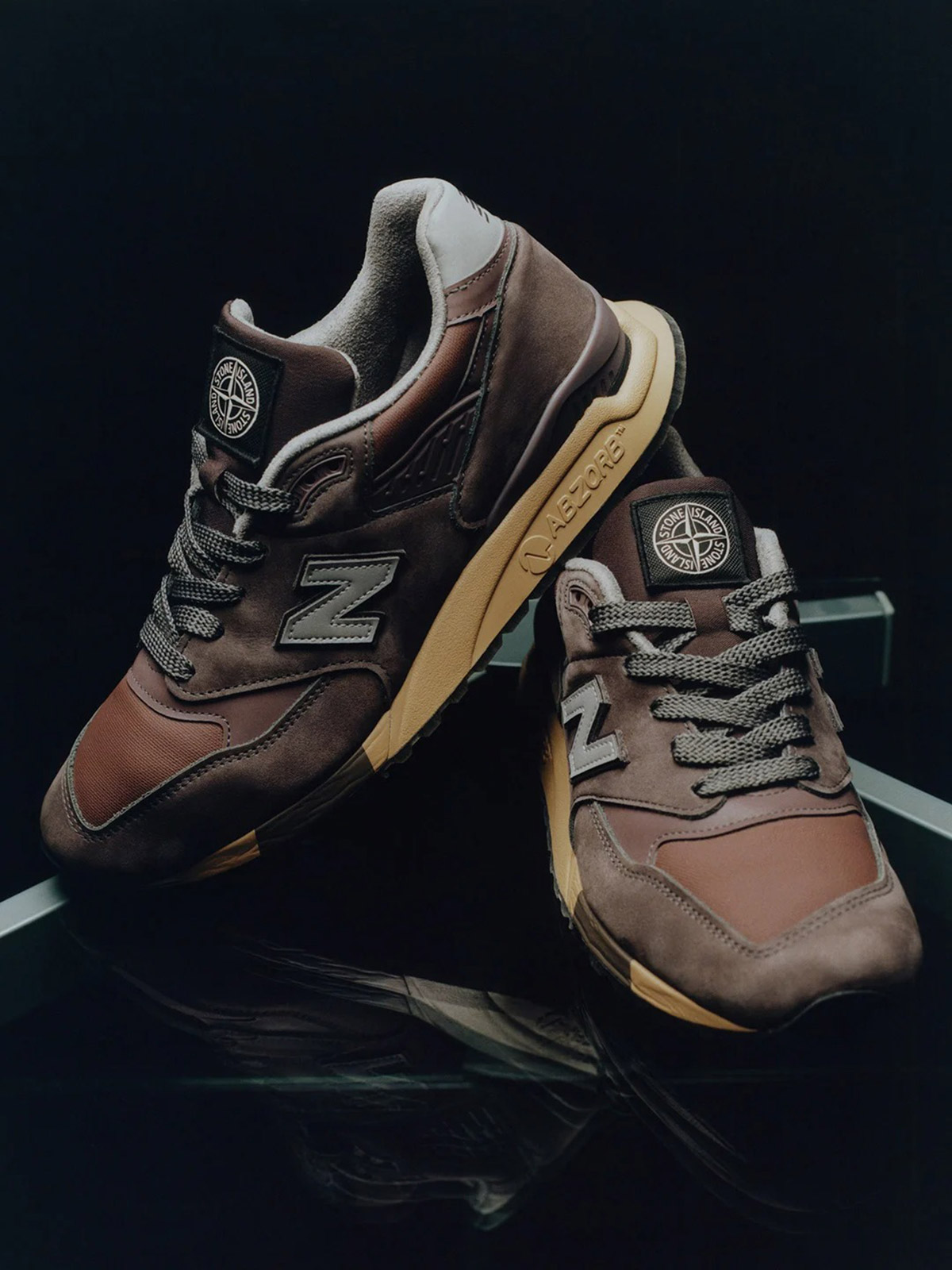 Stone Island x New Balance 998 Raso Gommato