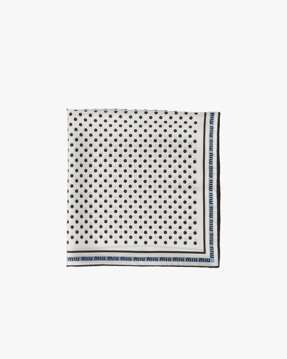 Miu Miu Printed Twill Scarf