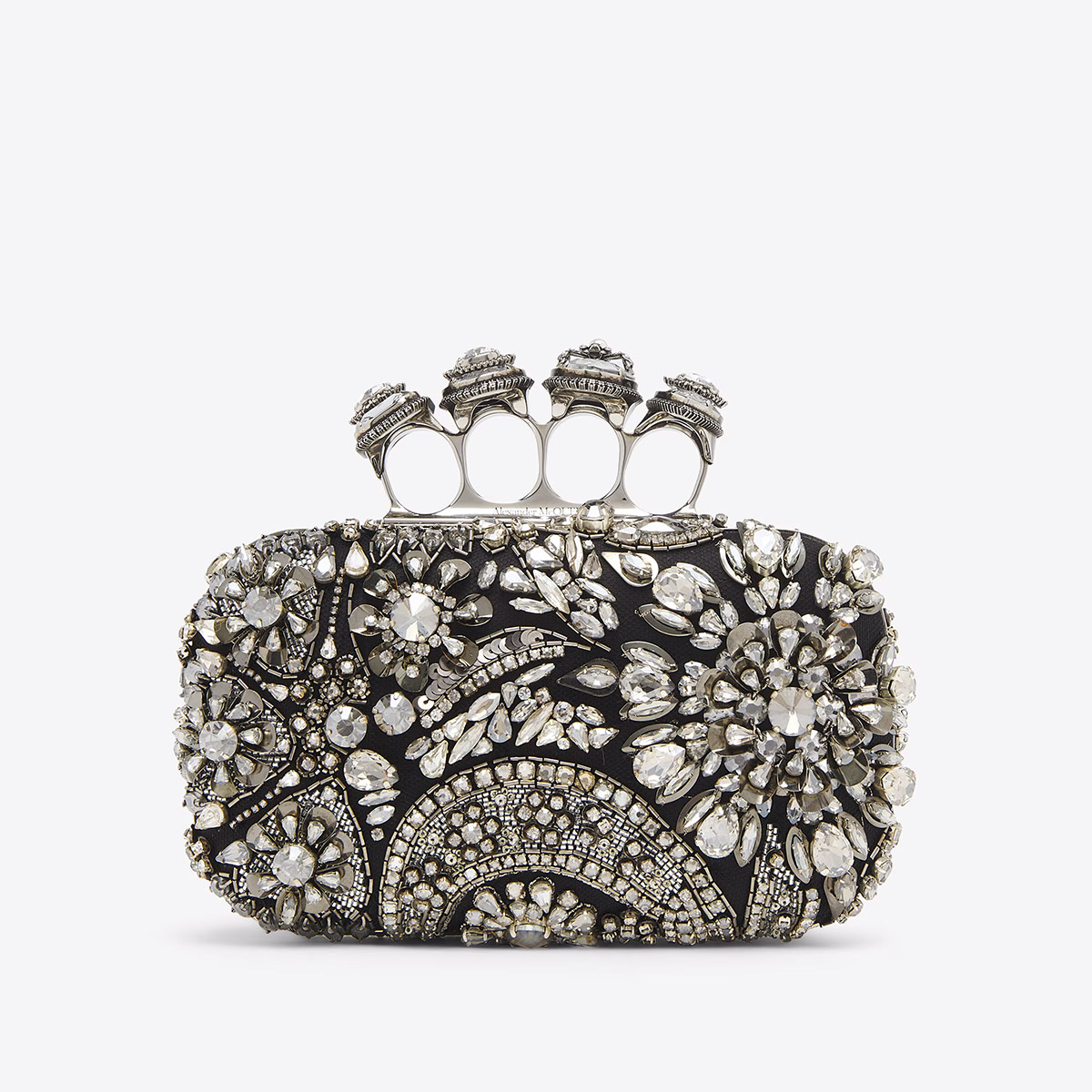 Alexander McQueen Spider Knuckle Clutch in Black