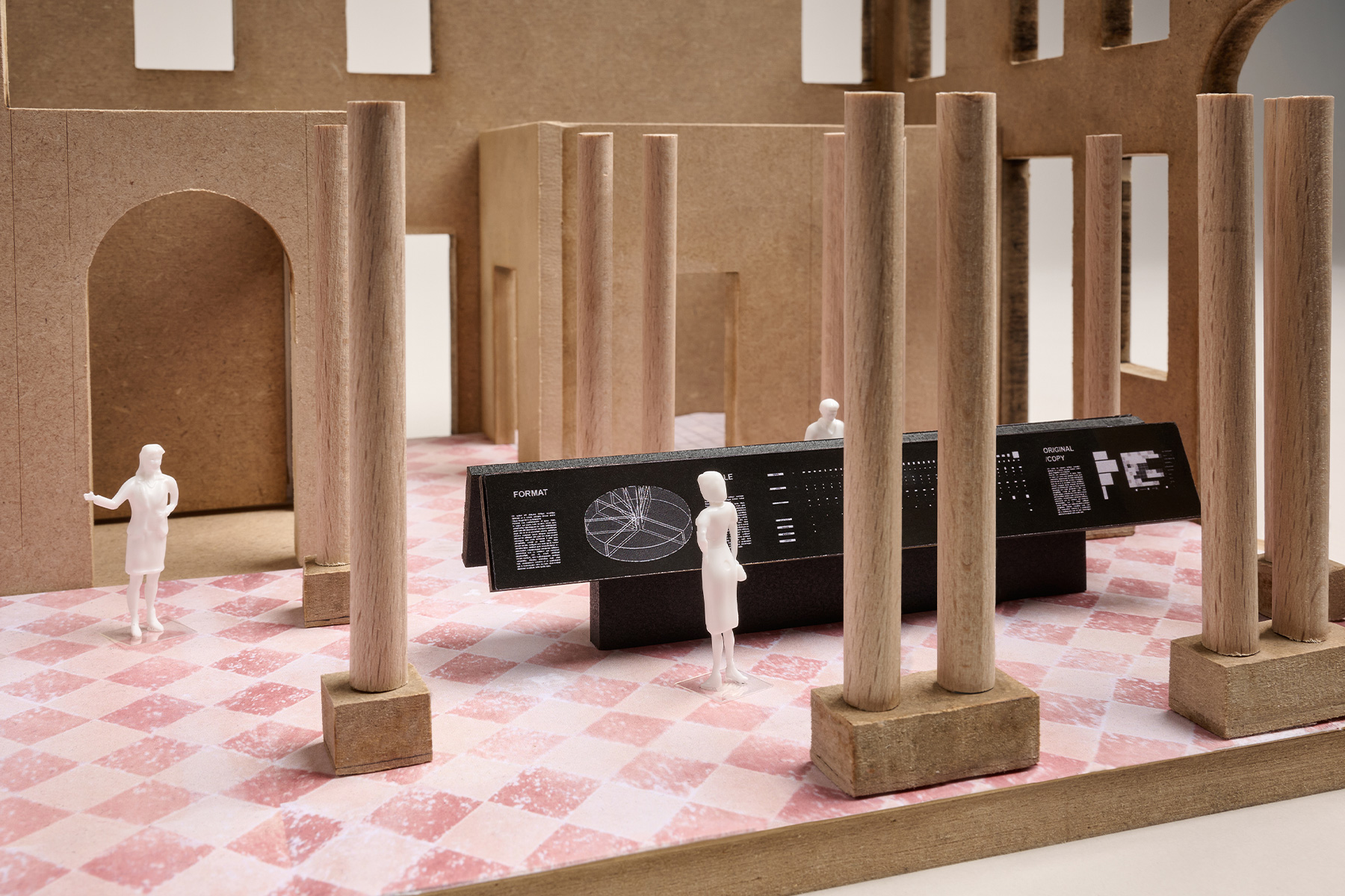 Model for the “Diagrams” exhibition, Ca’ Corner della Regina, Venice | 
Courtesy of AMO/OMA, photo by Frans Parthesius