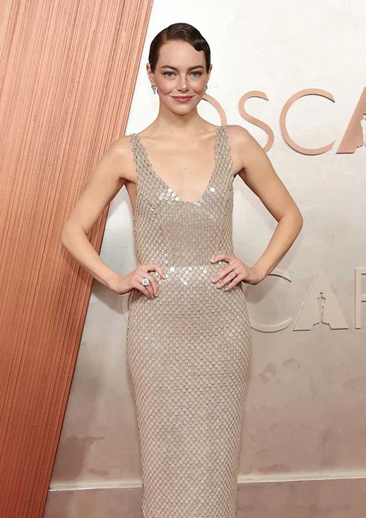 Emma Stone at the 2025 Oscars