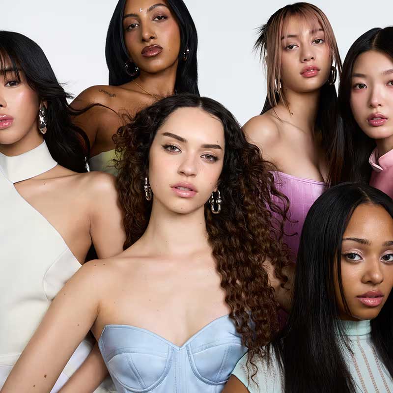 KATSEYE and Glossier’s Lip Glaze Drops in Six Signature Shades