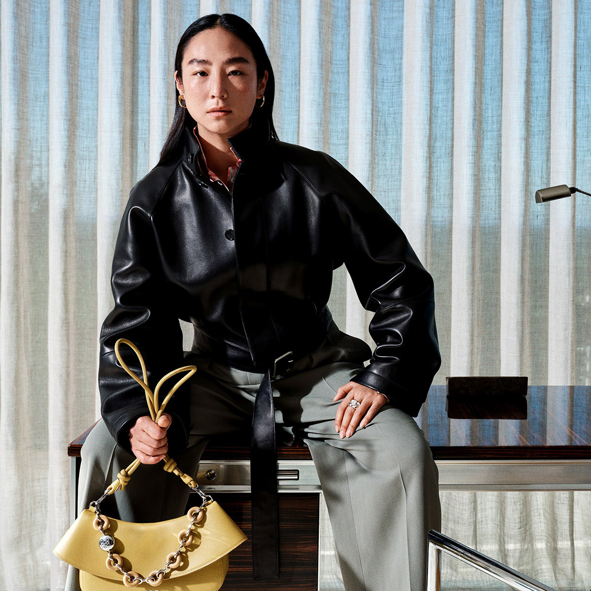 Greta Lee and Others for Loewe’s Fall Campaign