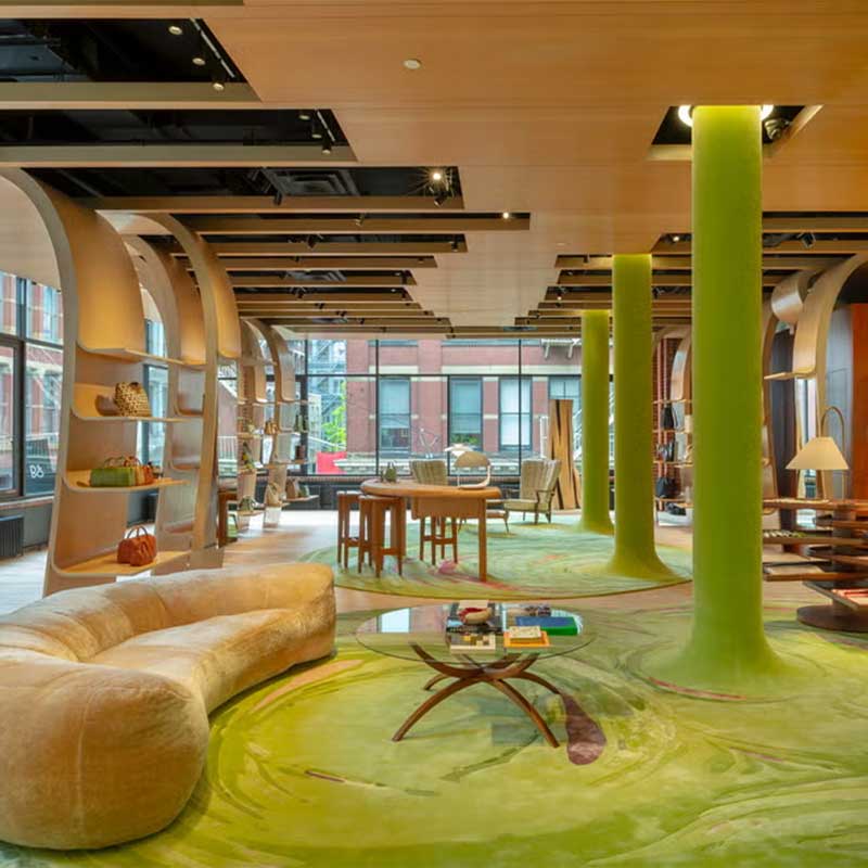 Longchamp’s SoHo Flagship Reborn in Neon and Steel