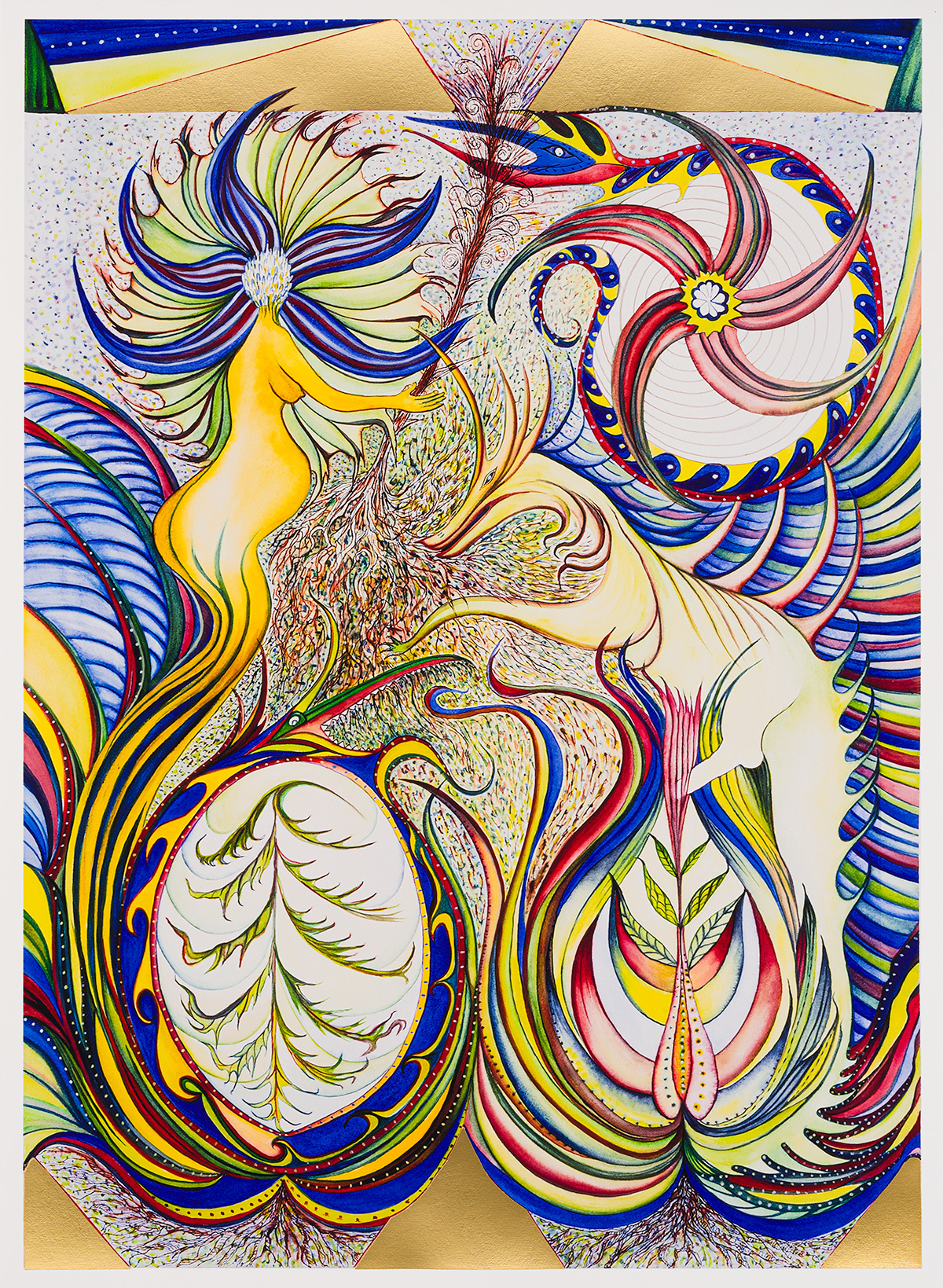 Faith Wilding, Three Dragons, One Goddess, 2023. Given to The Nora Ephron Award | Courtesy of Tribeca Festival