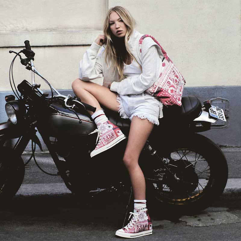 Lila Moss Takes Paris in Stride for Converse x Isabel Marant Collab