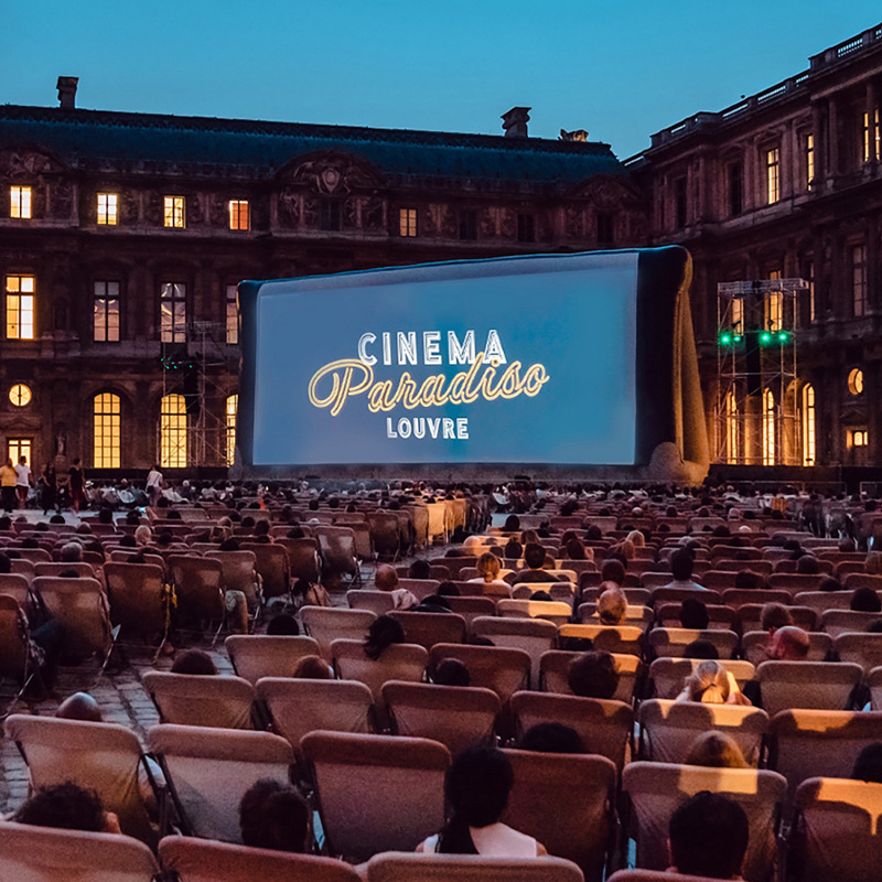 Chanel and Cinema Paradiso Light Up the Louvre