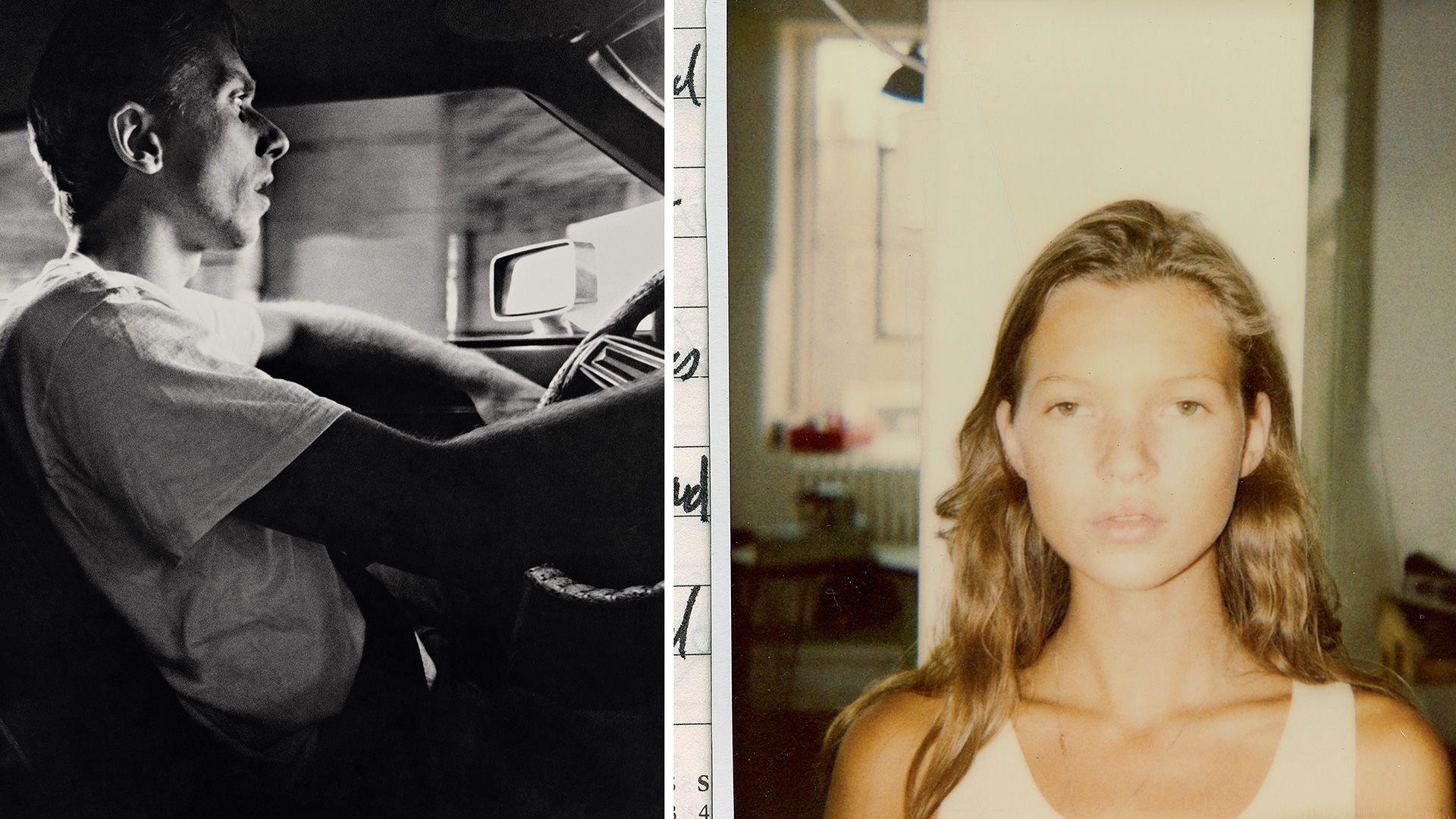 Glen Luchford. Atlas Collage | Tim Roth for Arena Magazine, 1993 | Kate Moss, 1989 | Courtesy of © Glen Luchford