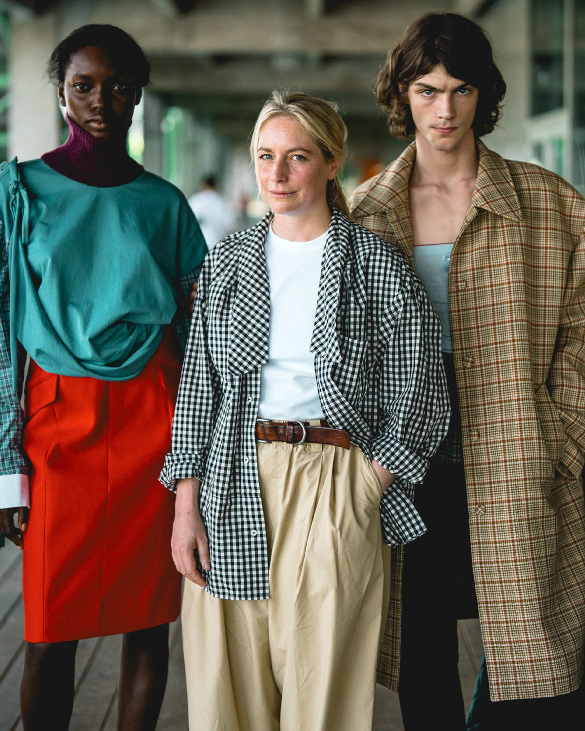 Meryll Rogge (Middle), designer and founder of her namesake label | Photo: Brieuc Segalen