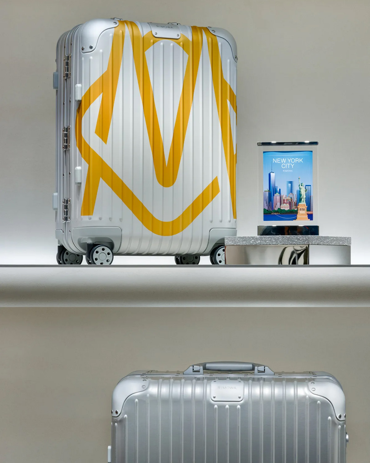 Rimowa’s limited-edition of the Original Cabin Monogram, exclusively available in New York | Source: Rimowa