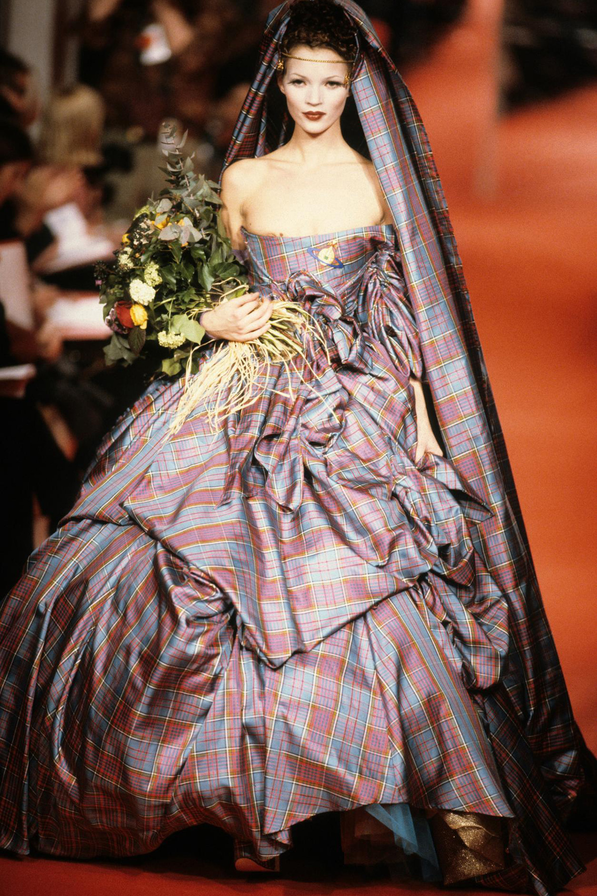 Kate Moss at the Vivienne Westwood Fall 1993 Show | Source: Pinterest