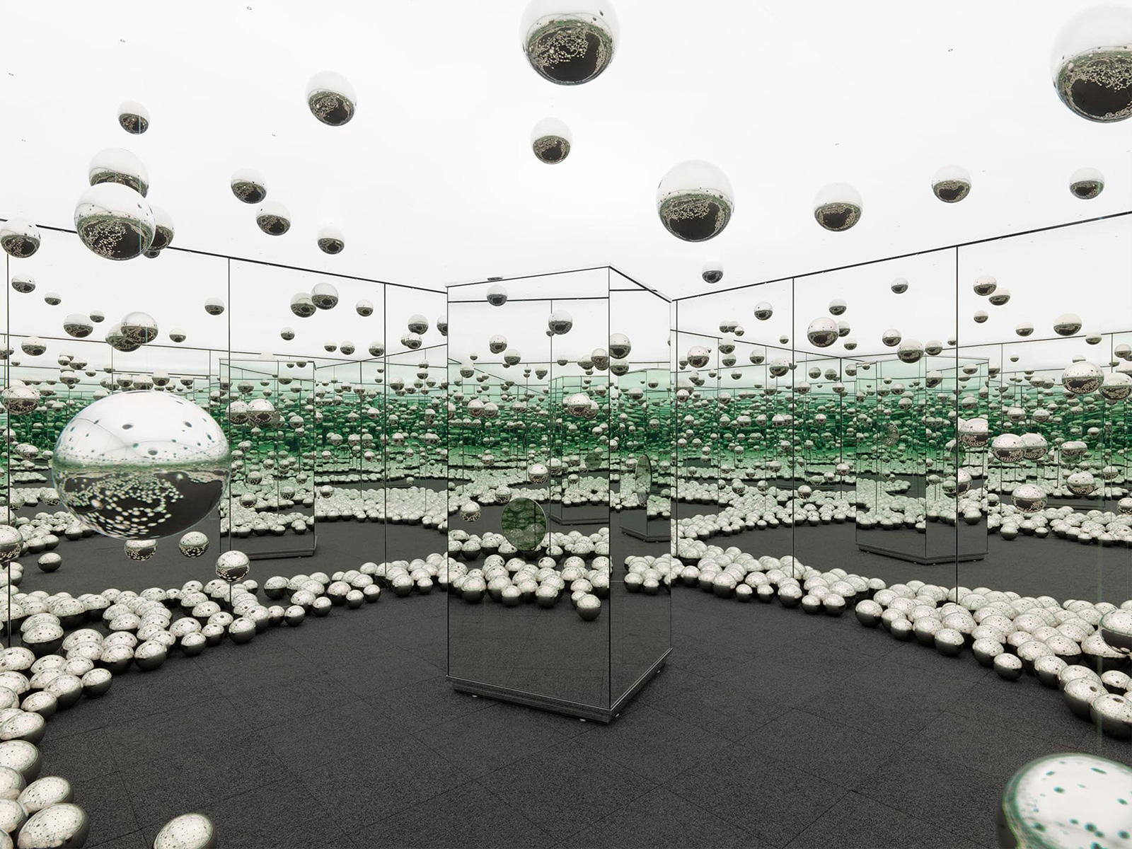 Infinity Mirrored Room - Let's Survive Forever, 2017 by Yayoi Kusama | Source: David Zwirner