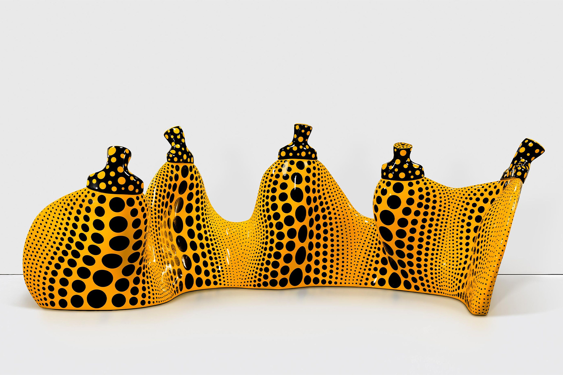 Aspiring to Pumpkin’s Love, the Love in My Heart, 2023 by Yayoi Kusama | Source: David Zwirner