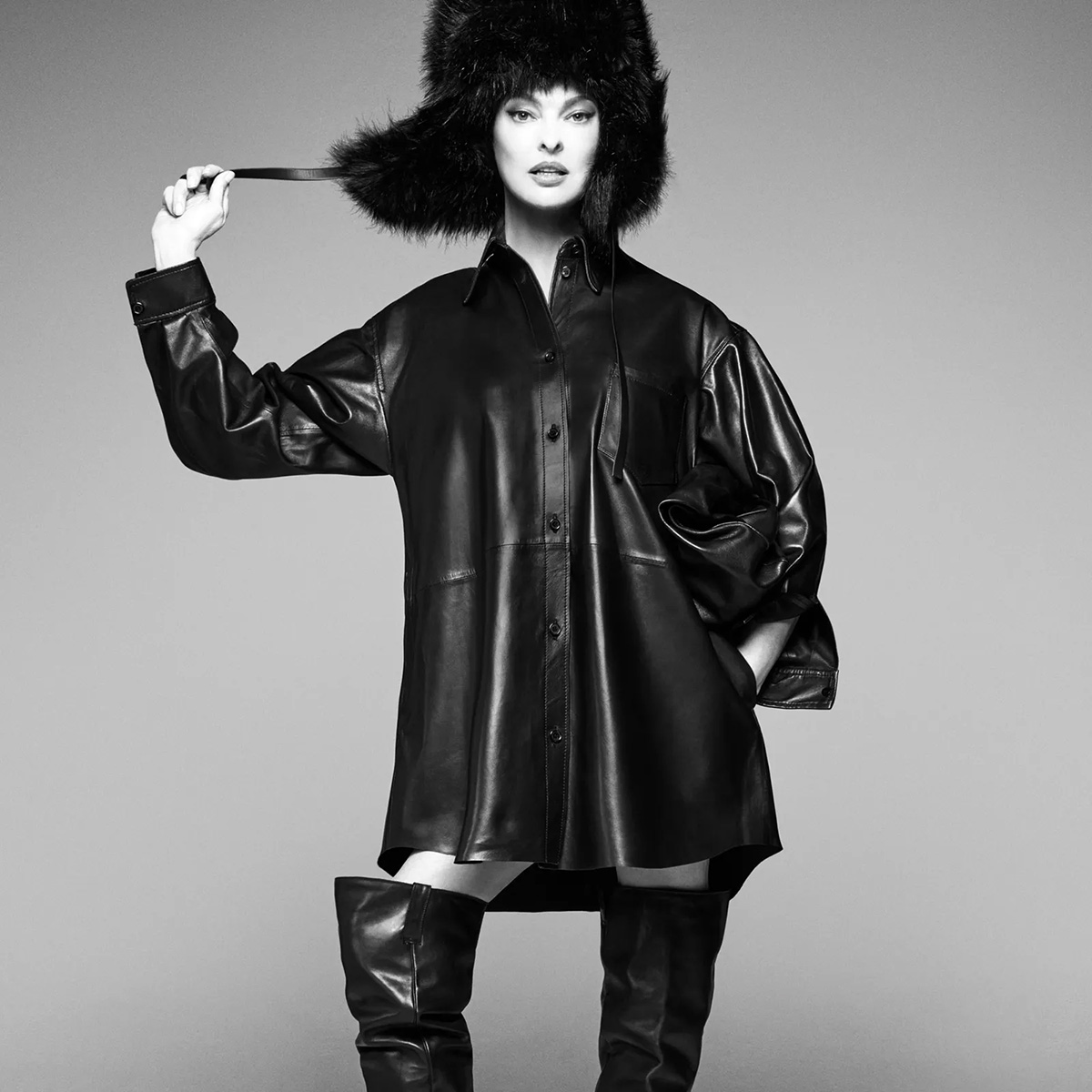 Linda Evangelista for Steven Meisel x Zara Collection | Source: Zara