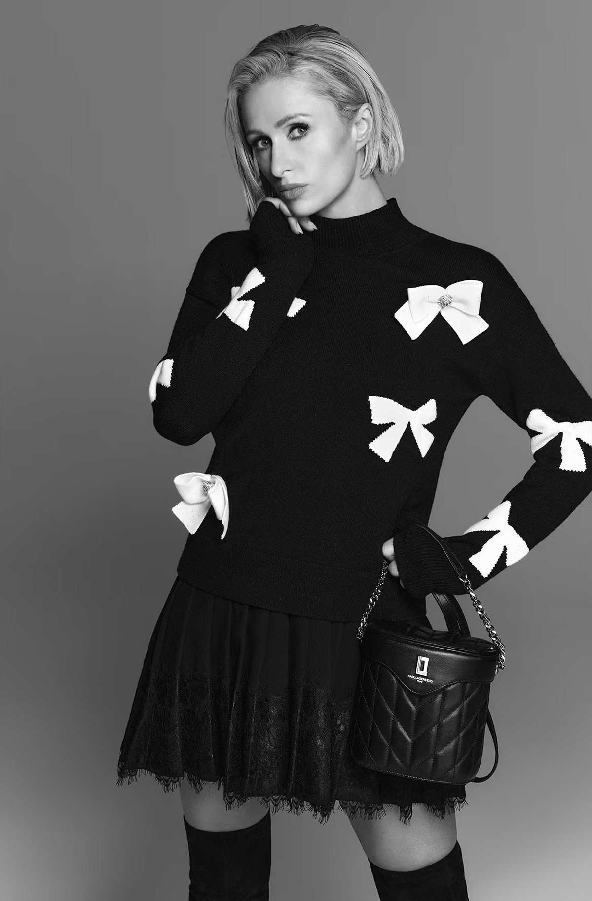 Paris Hilton for Karl Lagerfeld Fall Winter 25 Campaign | Source: Karl Lagerfeld