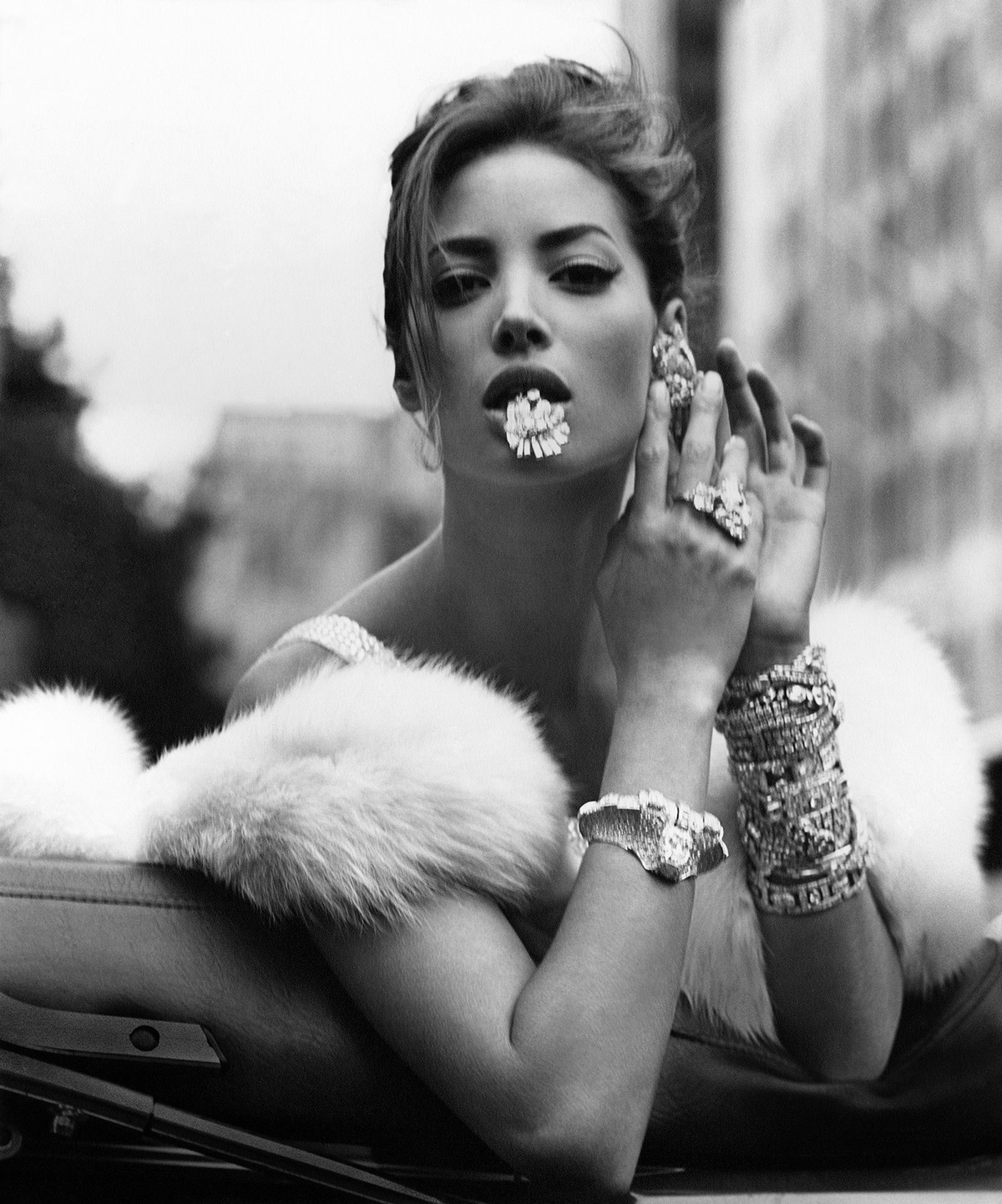 Christy Turlington | Photographed by Steven Meisel, US Vogue, December 1989 | Source: Vogue