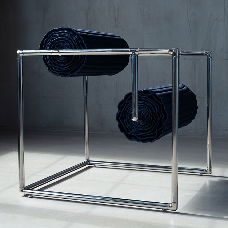 A Seat of the Art in G-STAR Denim by Caroline Chao