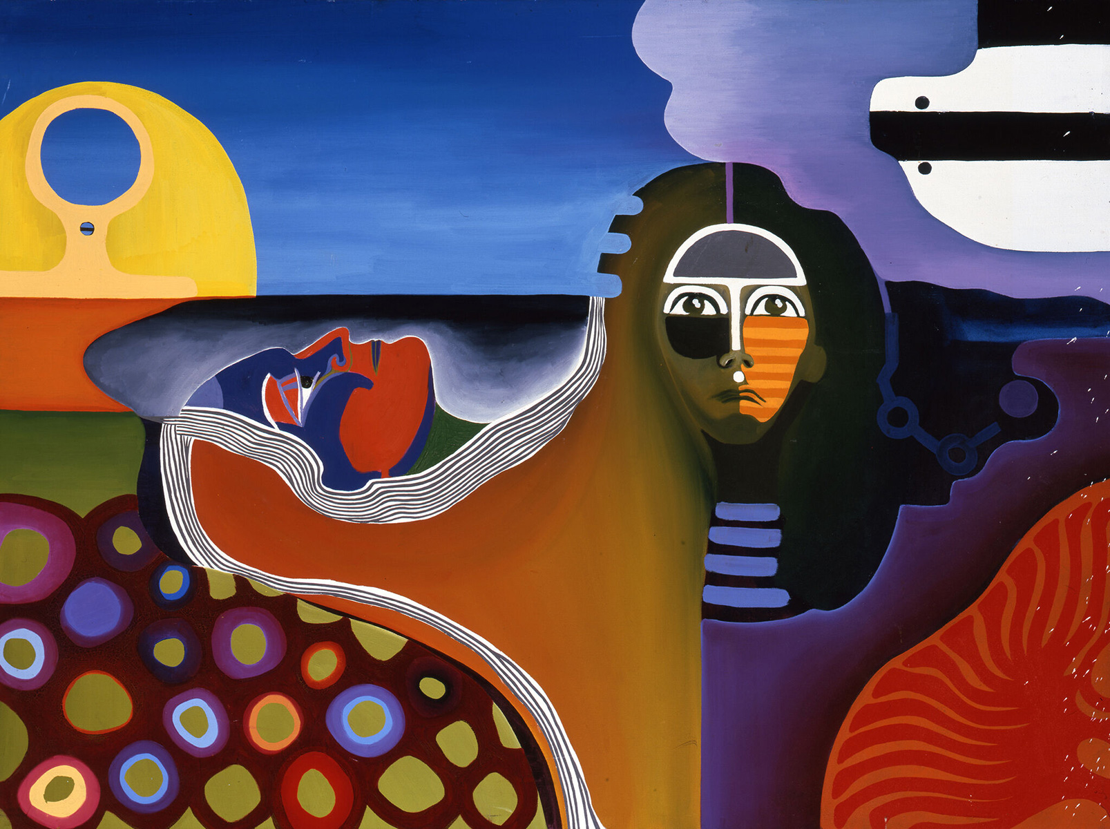 Linda Lomahaftewa, Untitled Woman's Faces, 1960s | Source: Whitney Museum of American Art