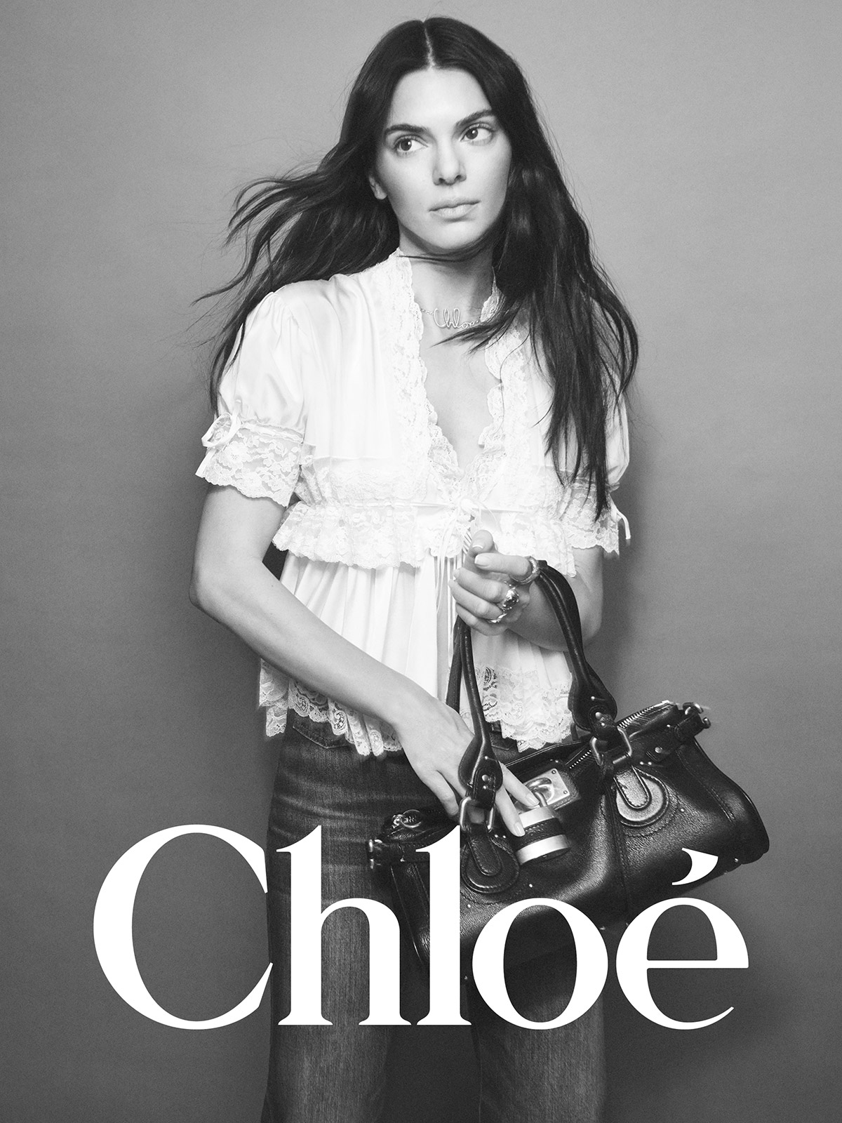 Kendall Jenner for Chloé Paddington Bag Campaign