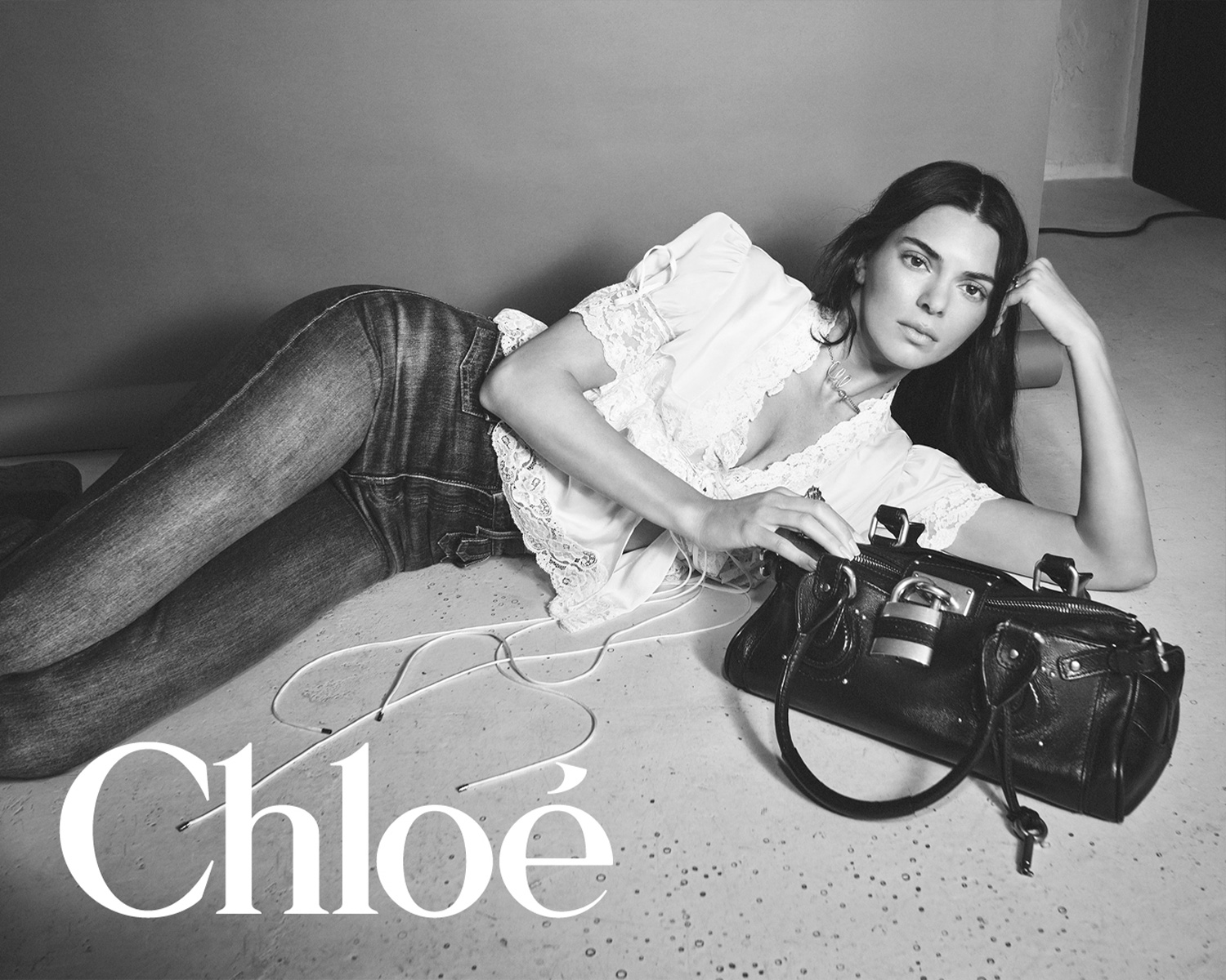 Kendall Jenner for Chloé Paddington Bag Campaign