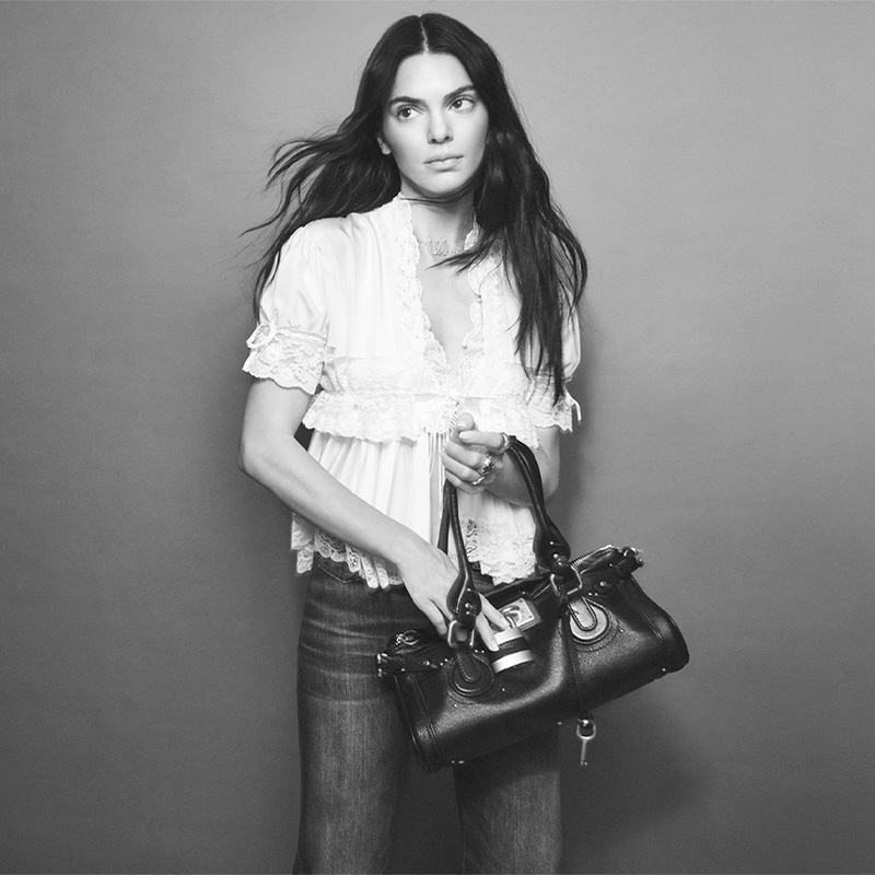 Kendall Jenner Carries the Paddington Bag through Paris for Chloé
