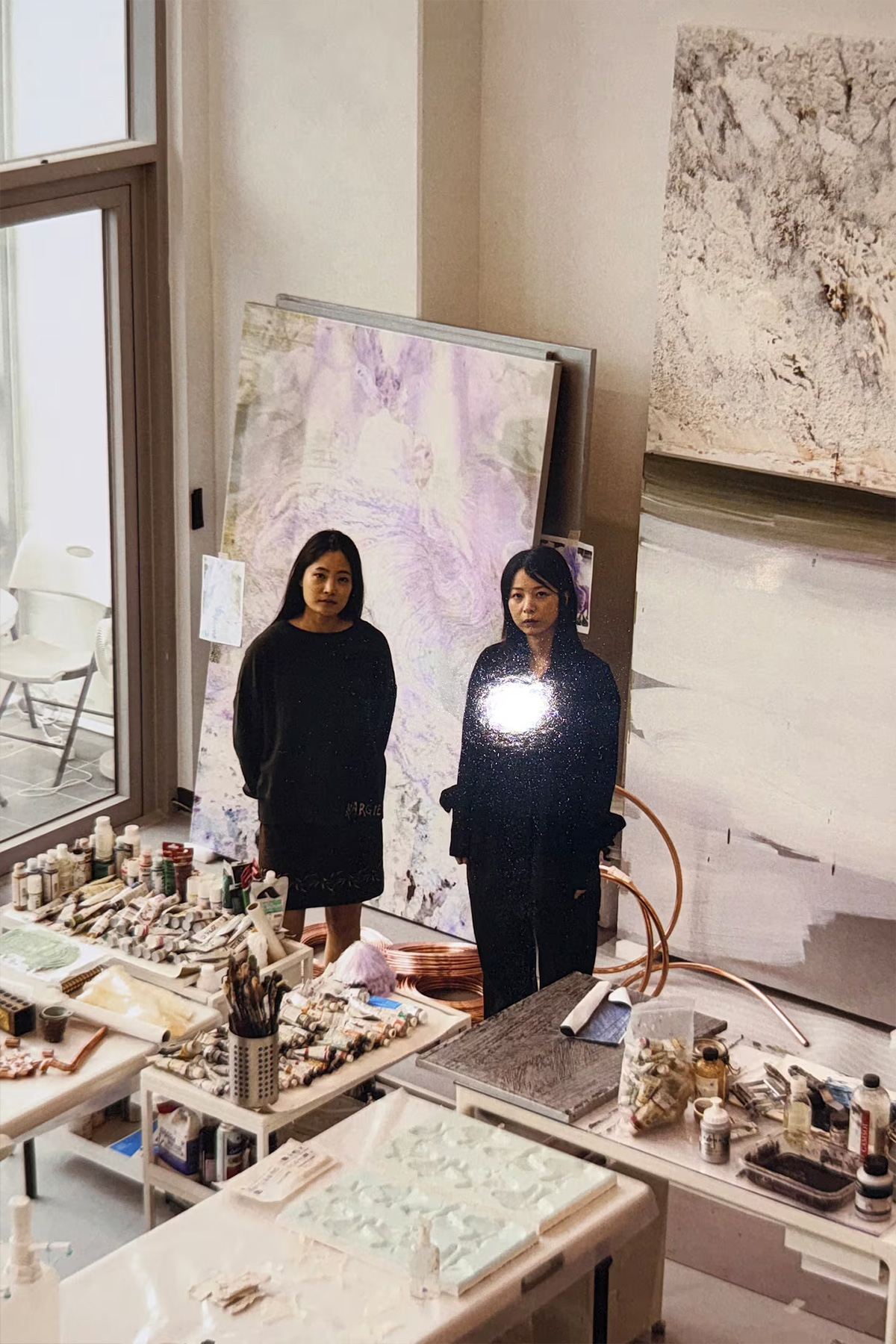 Visual artist Chung Heemin and sound artist Joyul | Source: Maison Margiela