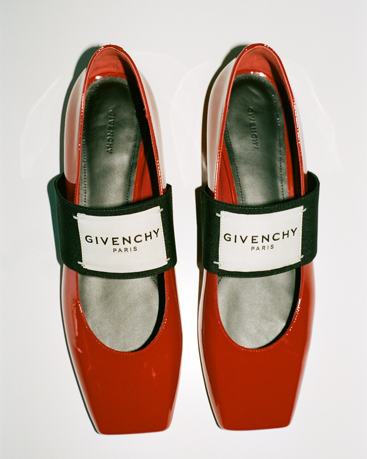 Givenchy Sliced Square ballerina in red