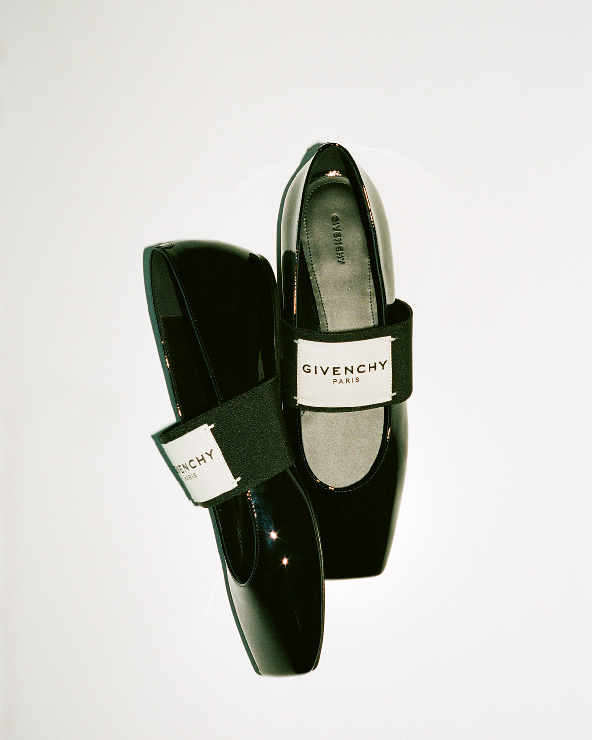 Givenchy Sliced Square ballerina in black