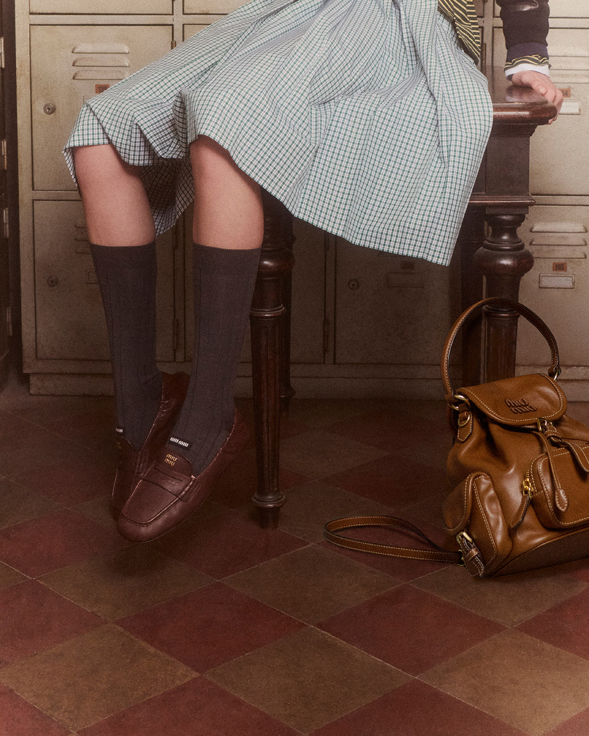 Miu Miu Collegiate Classics loafers