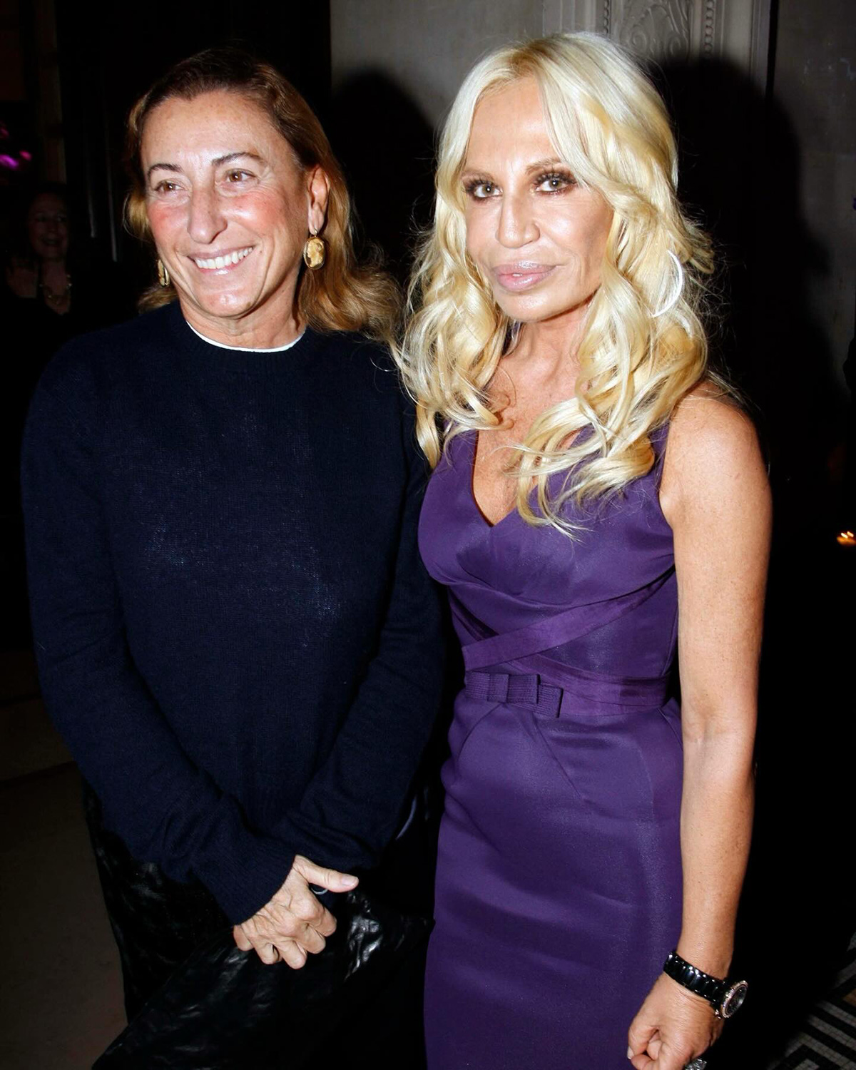 Miuccia Prada and Donatella Versace | Source: @donatella_versace