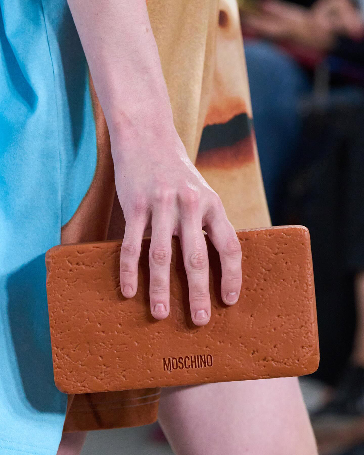 Moschino Brick Clutch