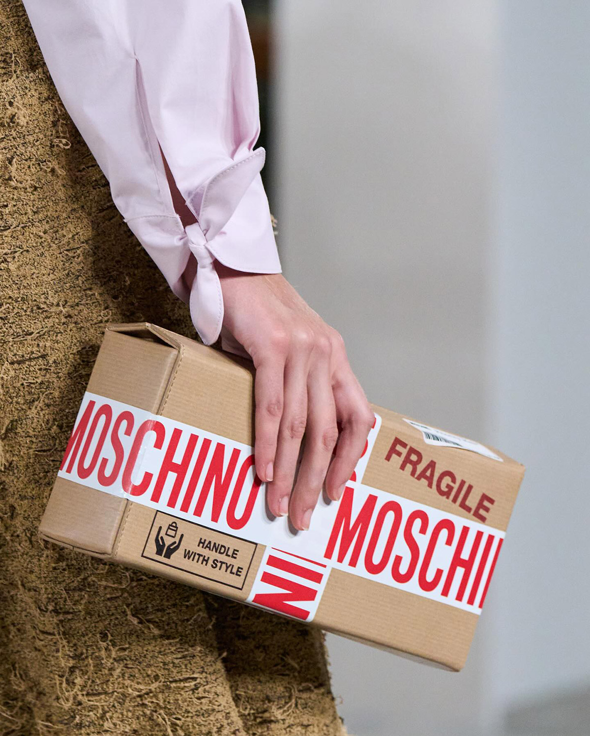 Moschino Cardboard Box Clutch